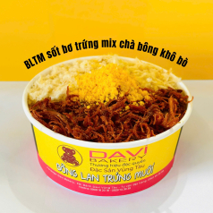 SỐT BƠ TRỨNG MIX CHÀ BÔNG + KHÔ BÒ
